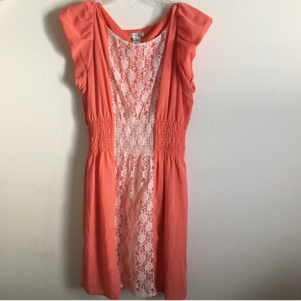 Peach/salmon colored dress